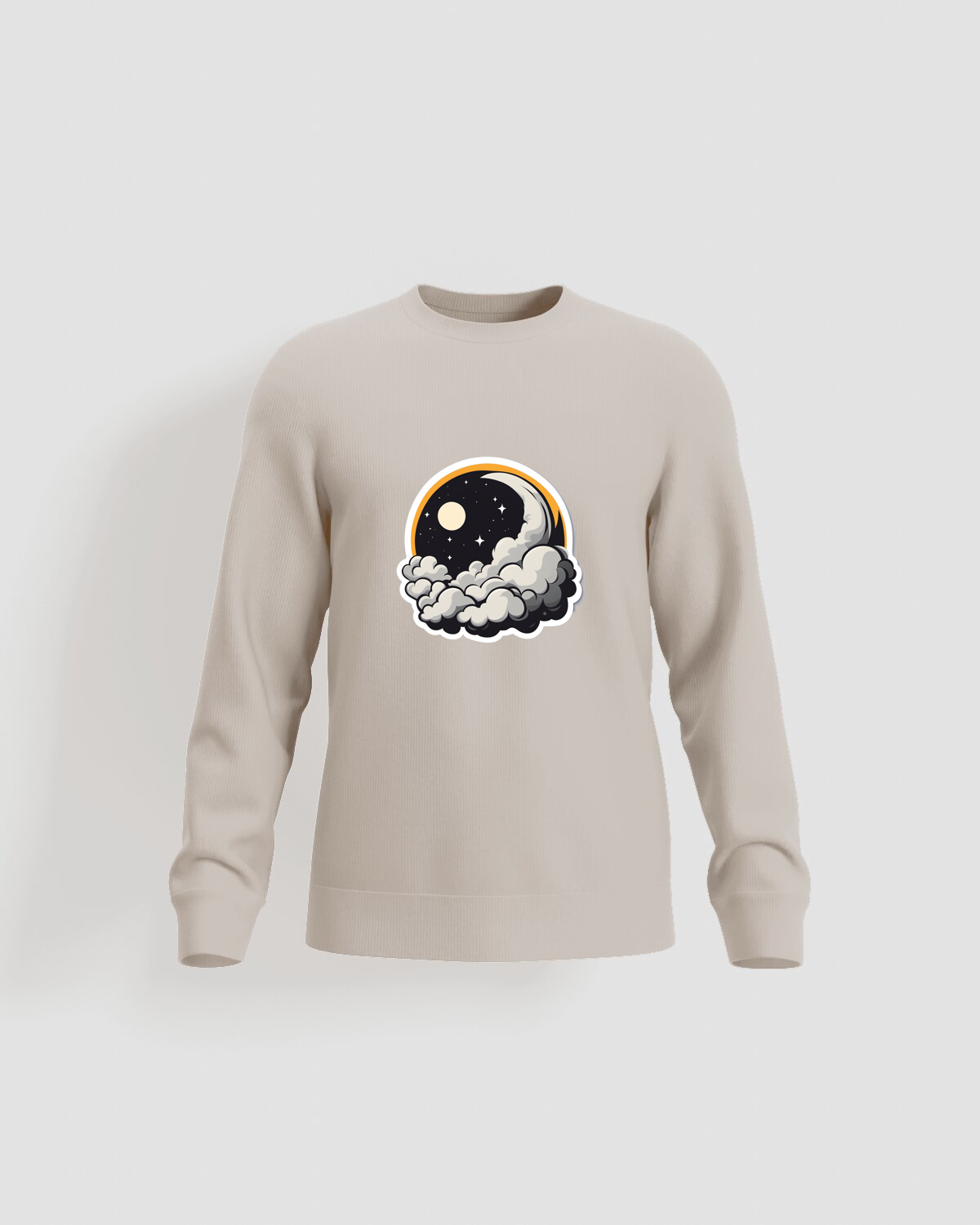 Cream Premium Brushed Organic Cotton Sweatshirt 59