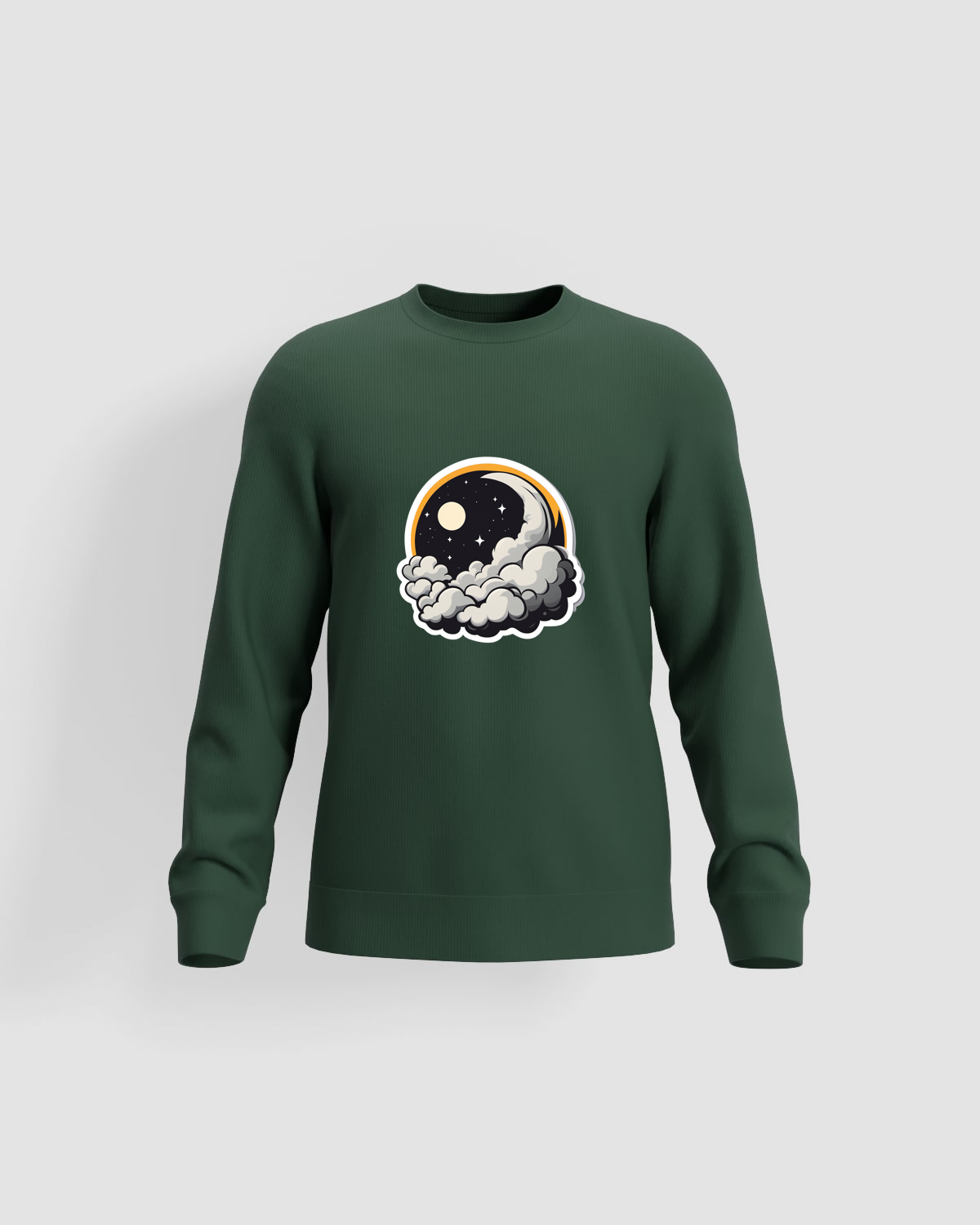 Unisex Green Organic Cotton Sweatshirt – Print-Ready and Comfortable 59
