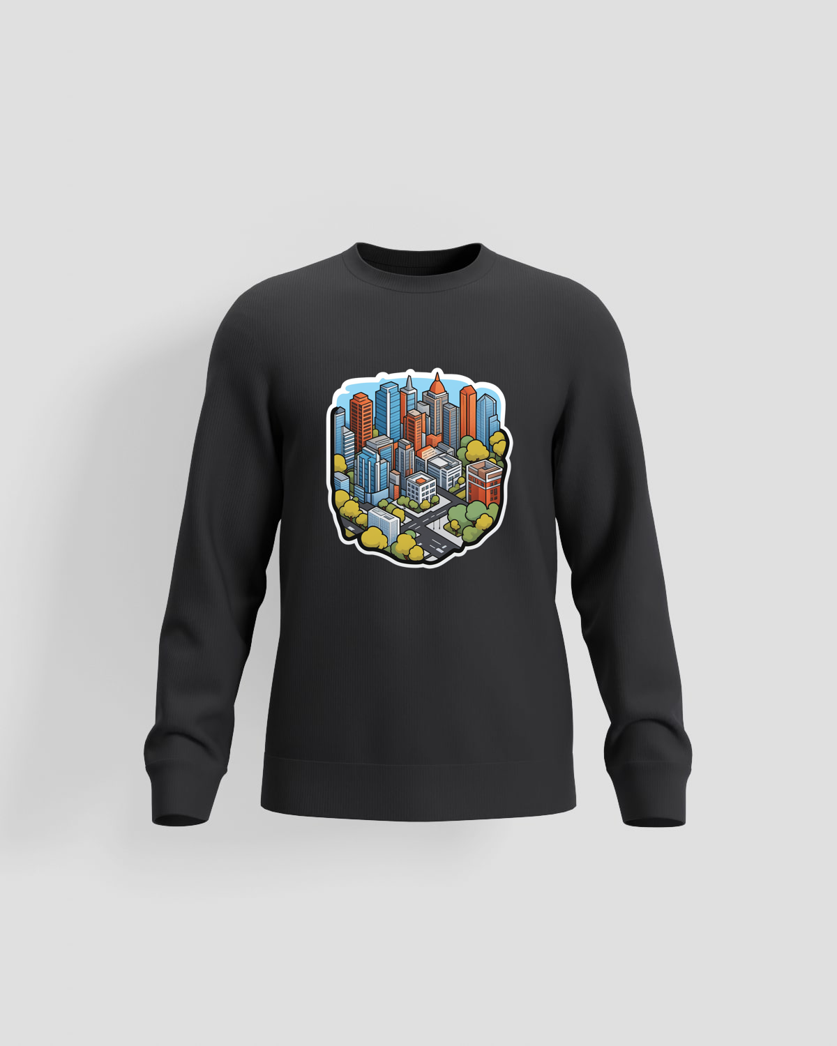 Black Unisex Sweatshirt – Premium Cotton, Print‑Ready Comfort 59