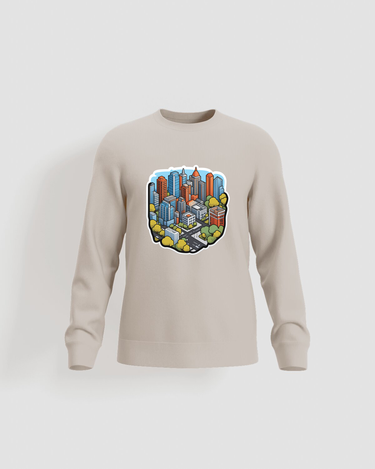 Cream Unisex Sweatshirt – Eco‑Sustainable Soft Cotton 59