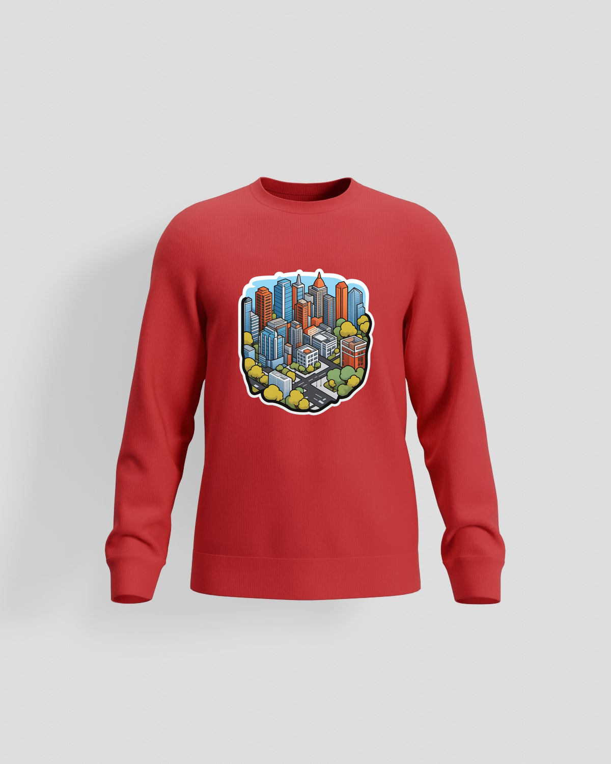 Red Unisex Sweatshirt Premium Organic Cotton 59