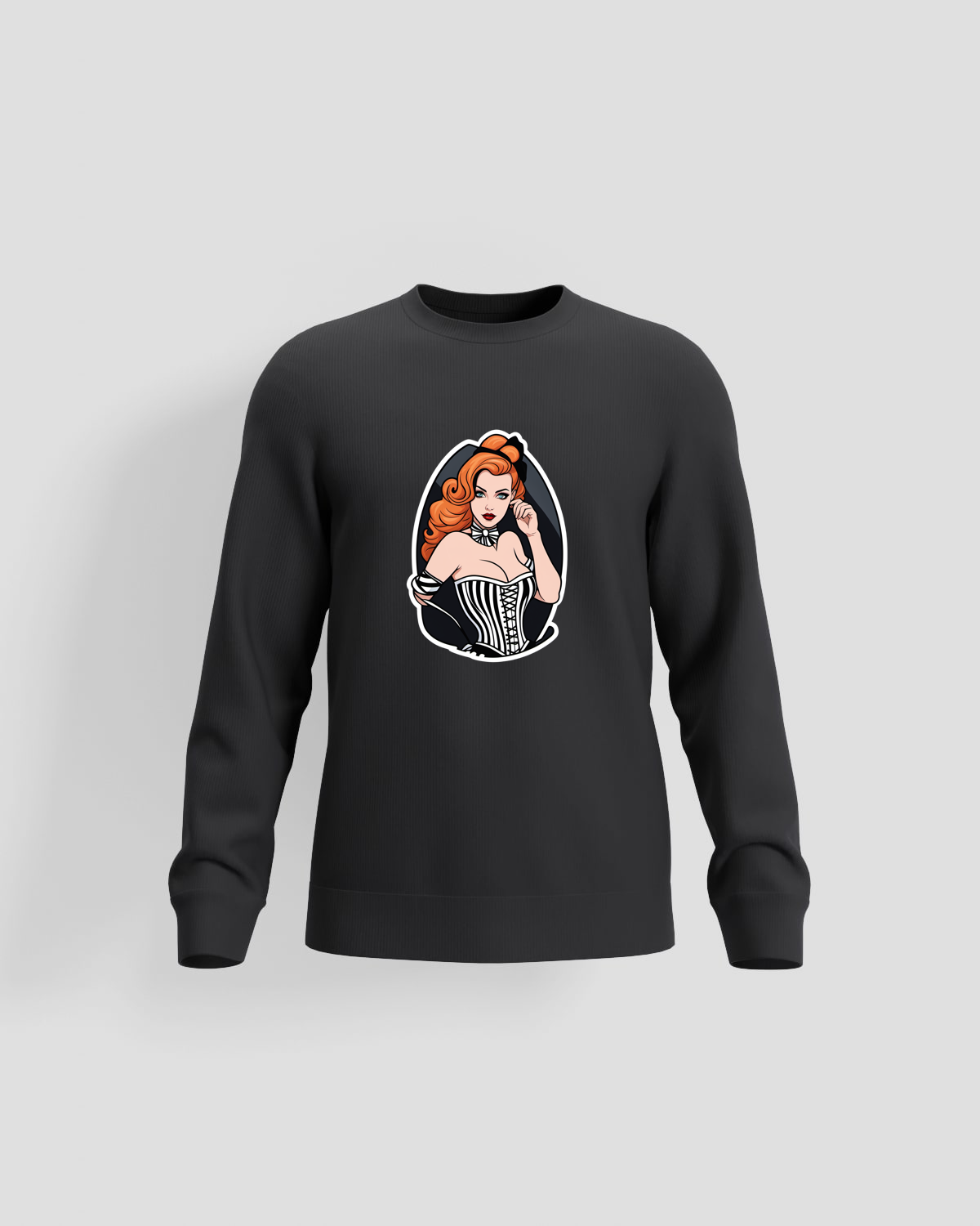 Black Unisex 100% Cotton Sweatshirt - Durable & Print‑Ready 59