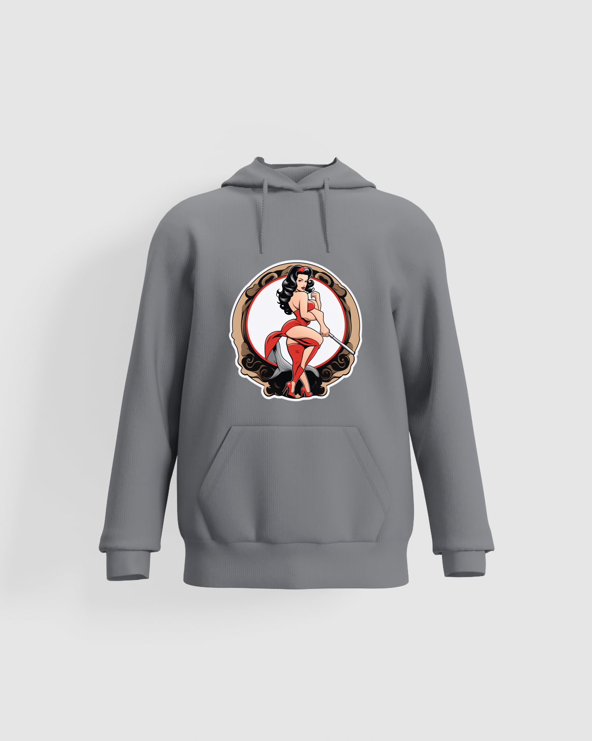 Grey Unisex Sweatshirt with Classic Crew Neck 59