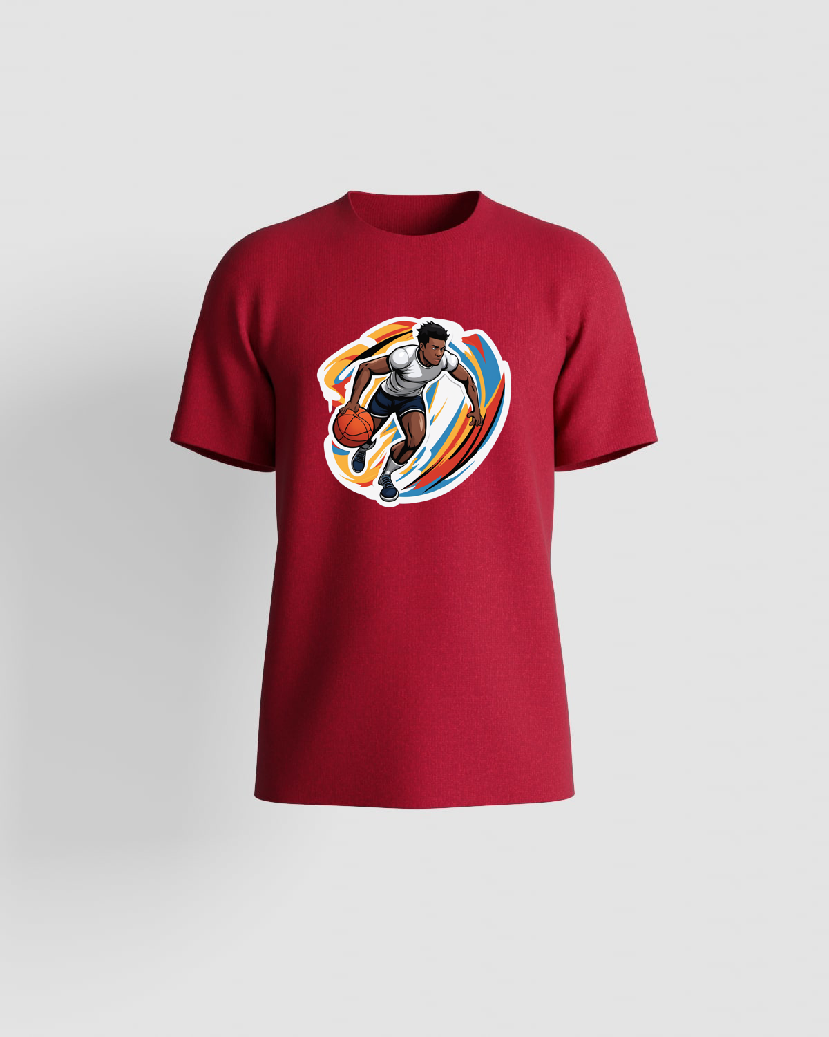 Bold Red T-Shirt with Unique Graphic 59