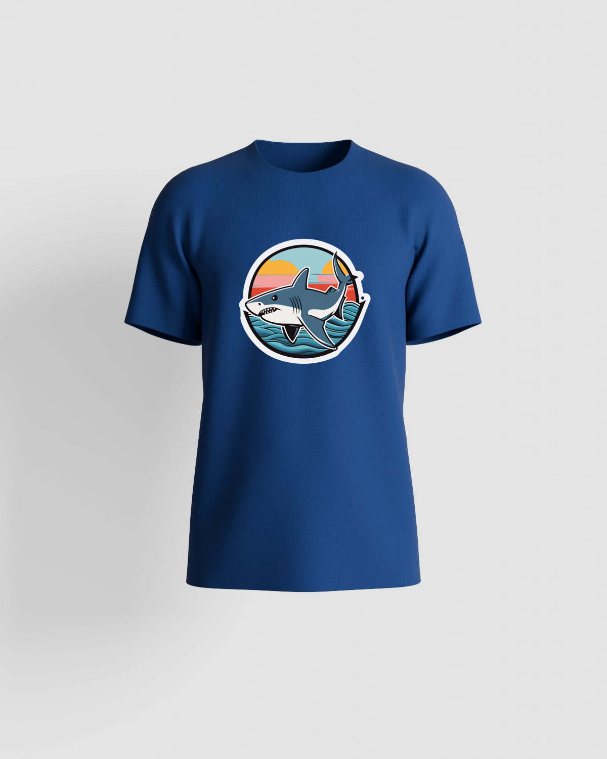 Blue Organic Cotton T-Shirt, Modern Fit, Eco‑Sustainable Comfort 59
