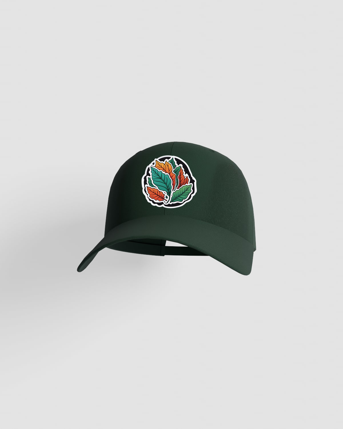 Green Adjustable Cotton Cap with Velcro Closure 59
