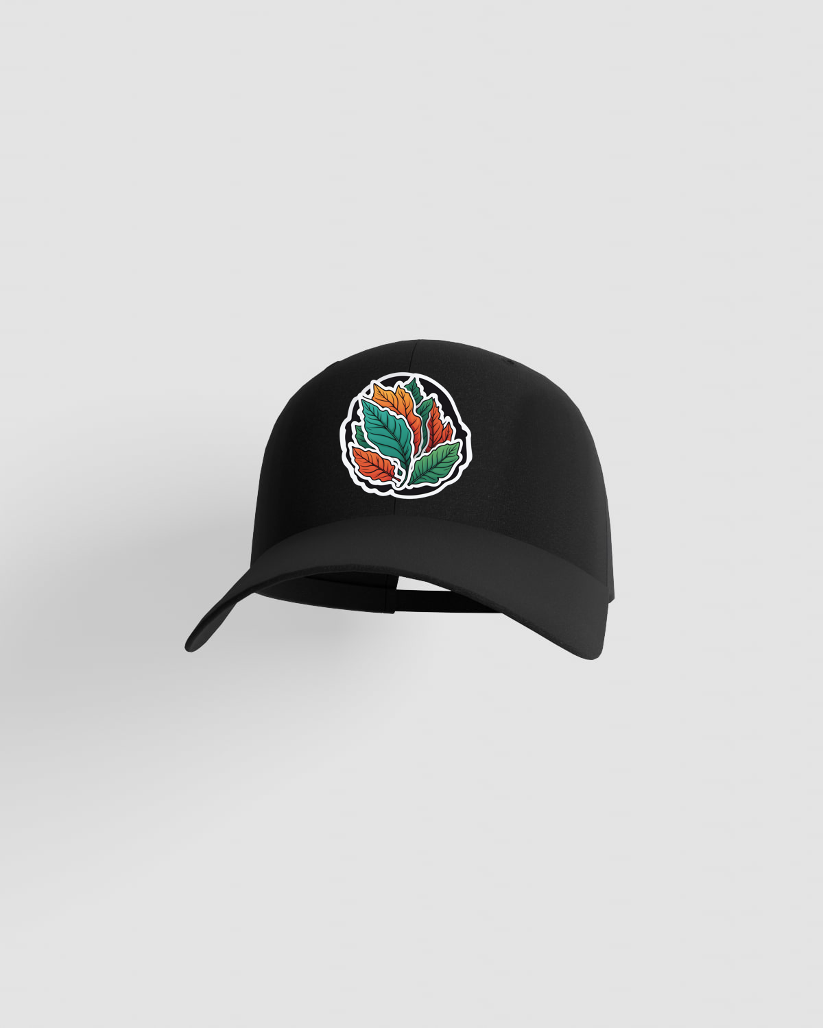 Black cotton cap with velcro closure 59