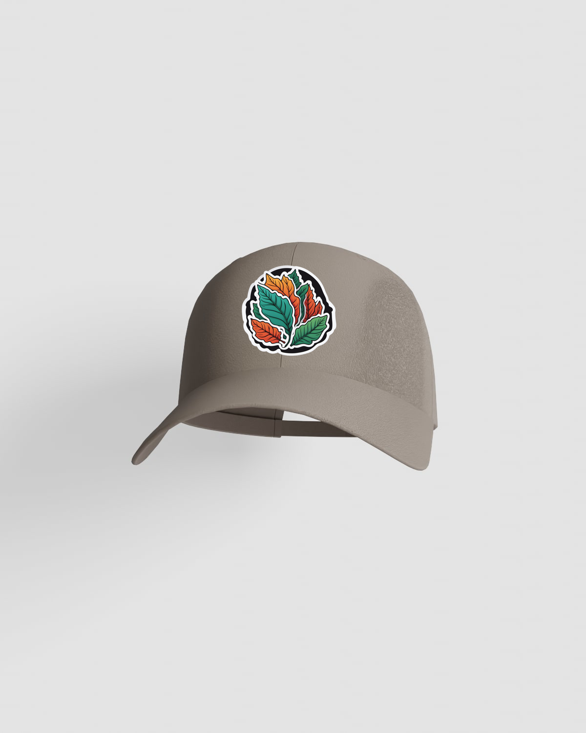 Khaki Cotton Cap with Velcro Closure 59