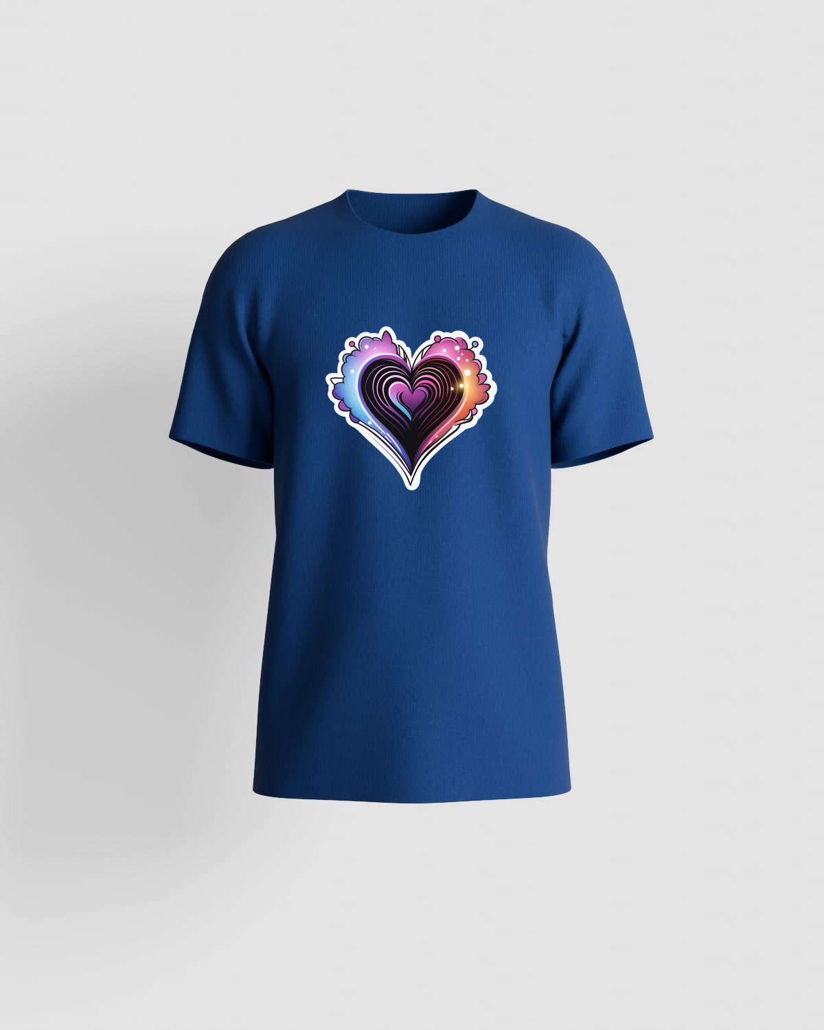 Blue Modern Fit Crew Neck Eco‑Friendly T-Shirt 59