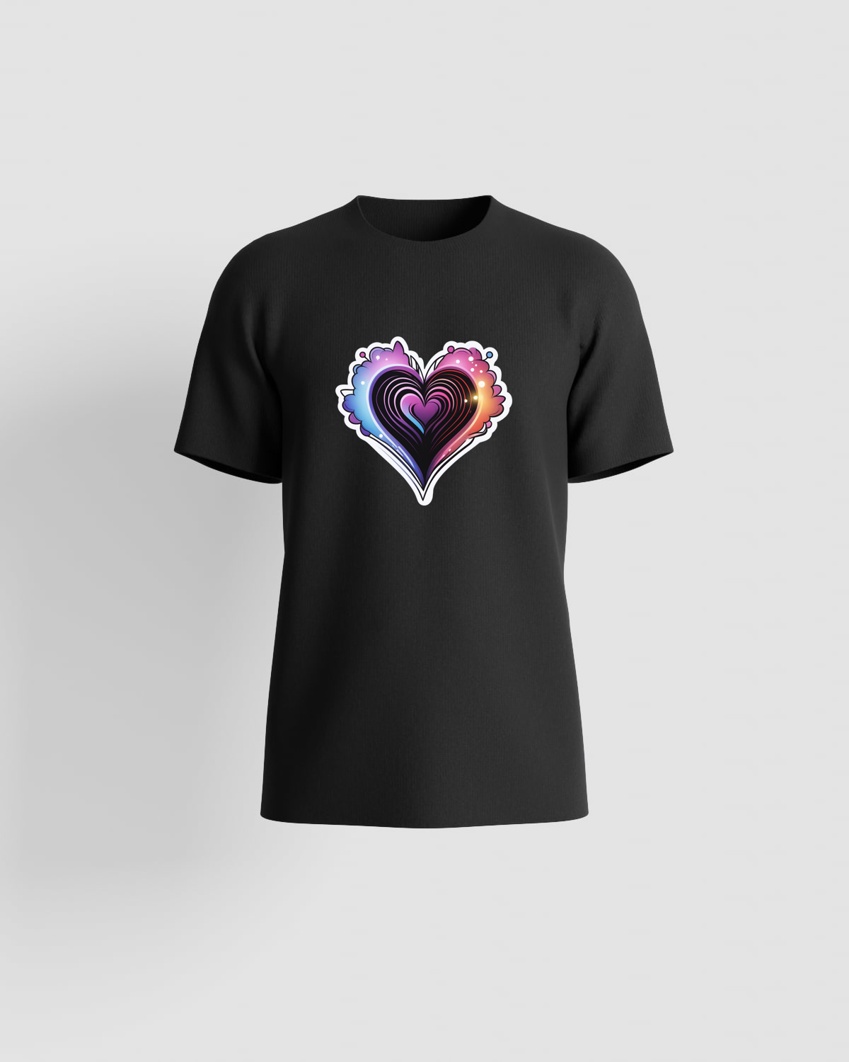 Black Unisex Organic Cotton Crew Neck T-Shirt 59