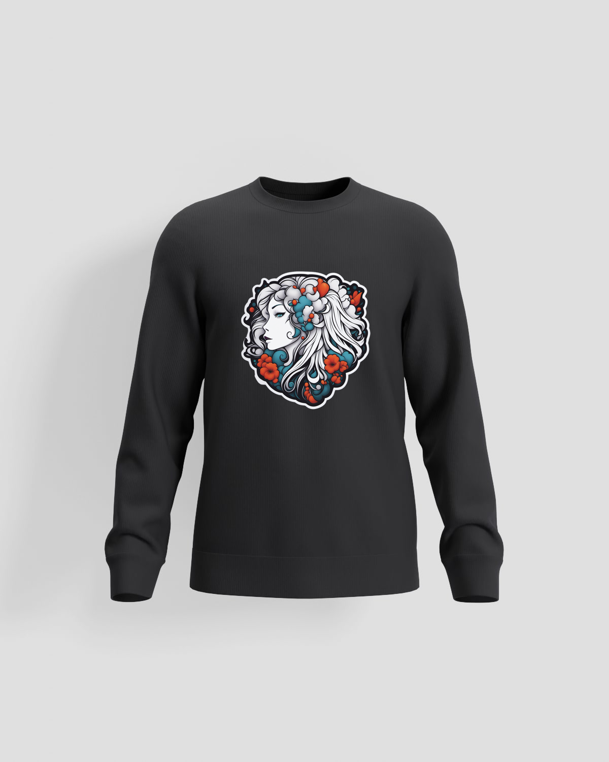 Black Unisex Sweatshirt – Soft Organic Cotton Comfort 59