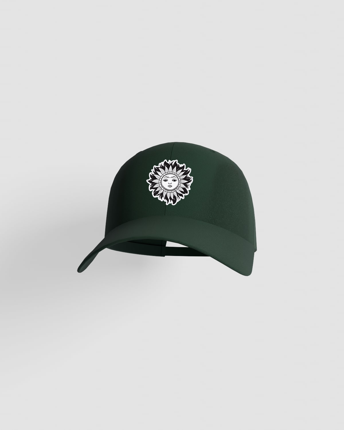 Green Cotton Cap with Velcro Closure 59