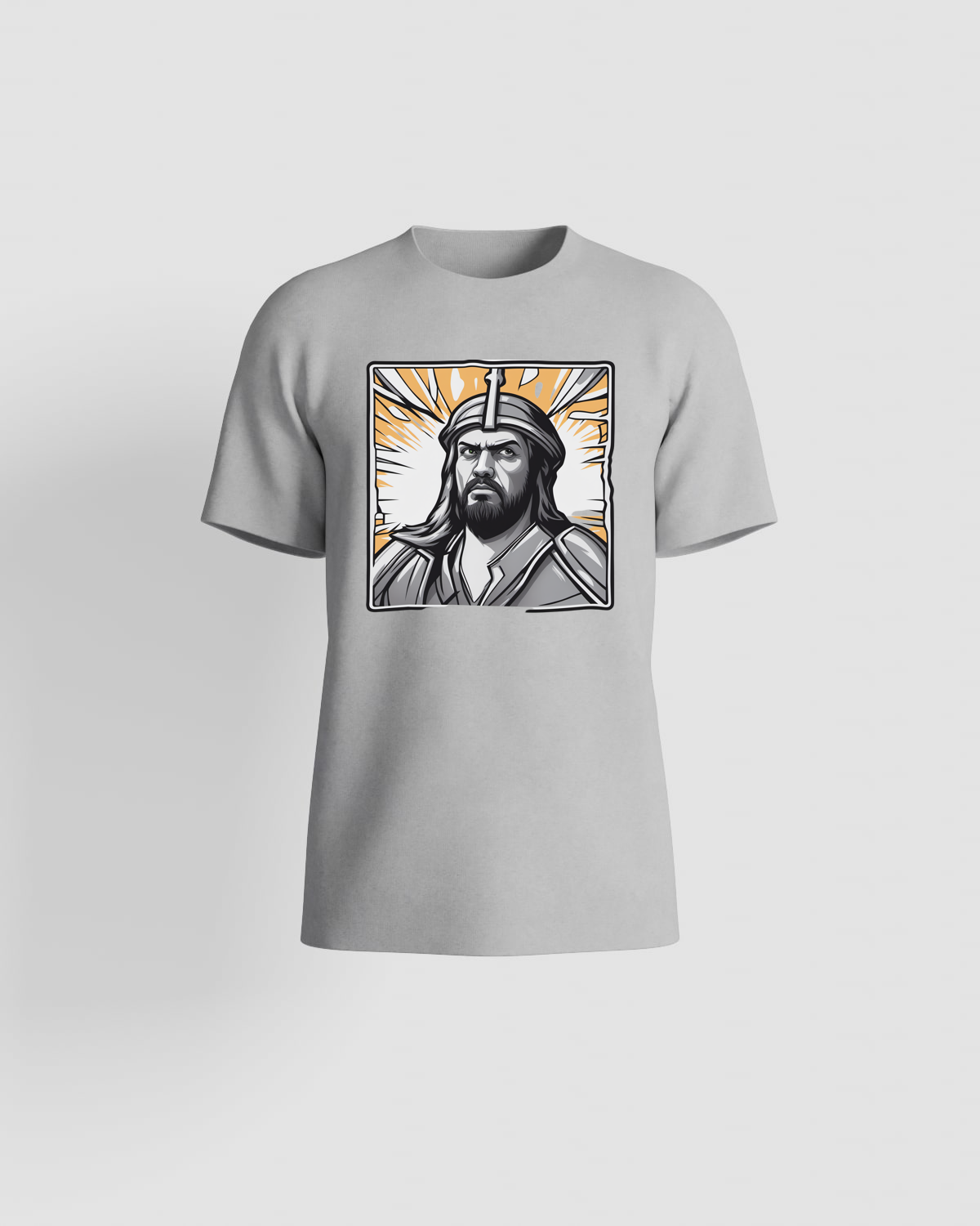Grey Modern Fit Eco Sustainable Organic Cotton T-Shirt 59