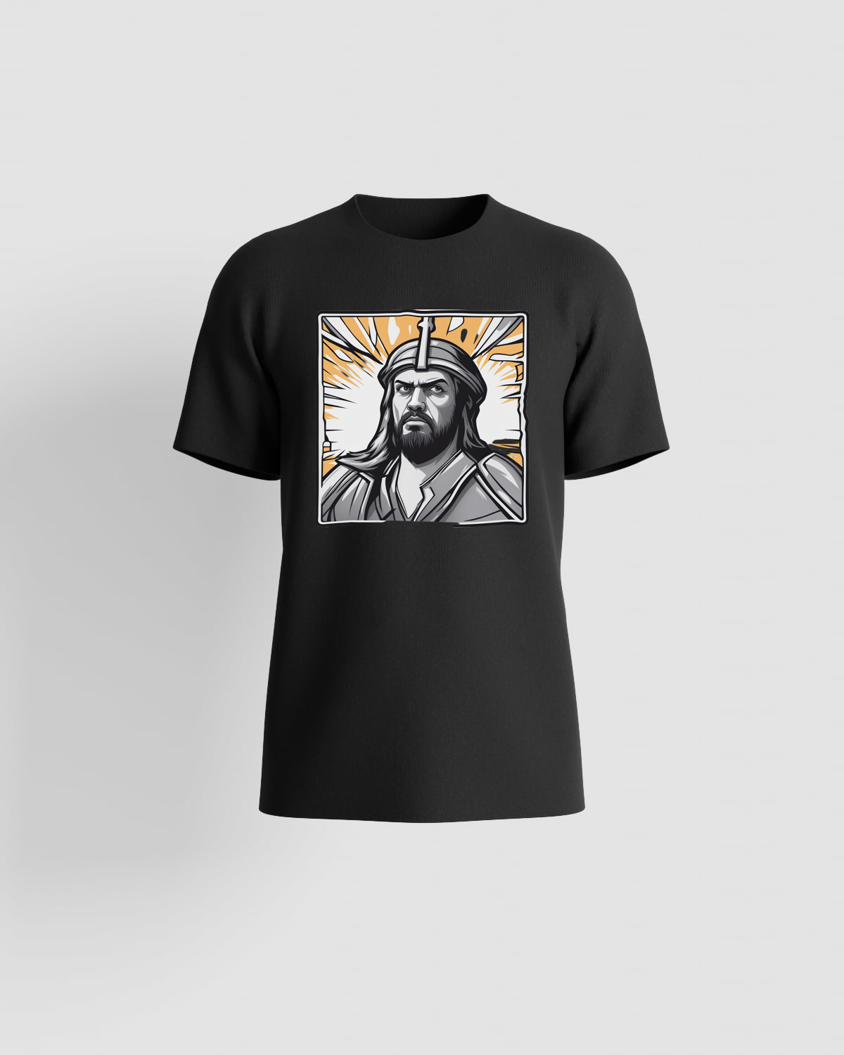Black Organic Cotton Unisex T-Shirt, Modern Fit 59