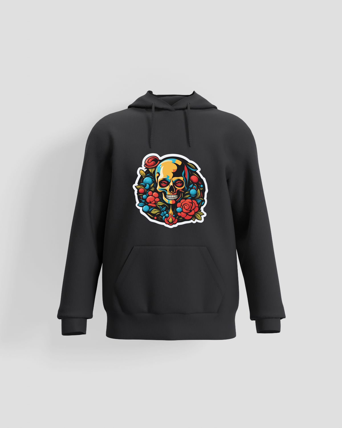 Black Unisex Sweatshirt, Premium Organic Cotton Comfort 59