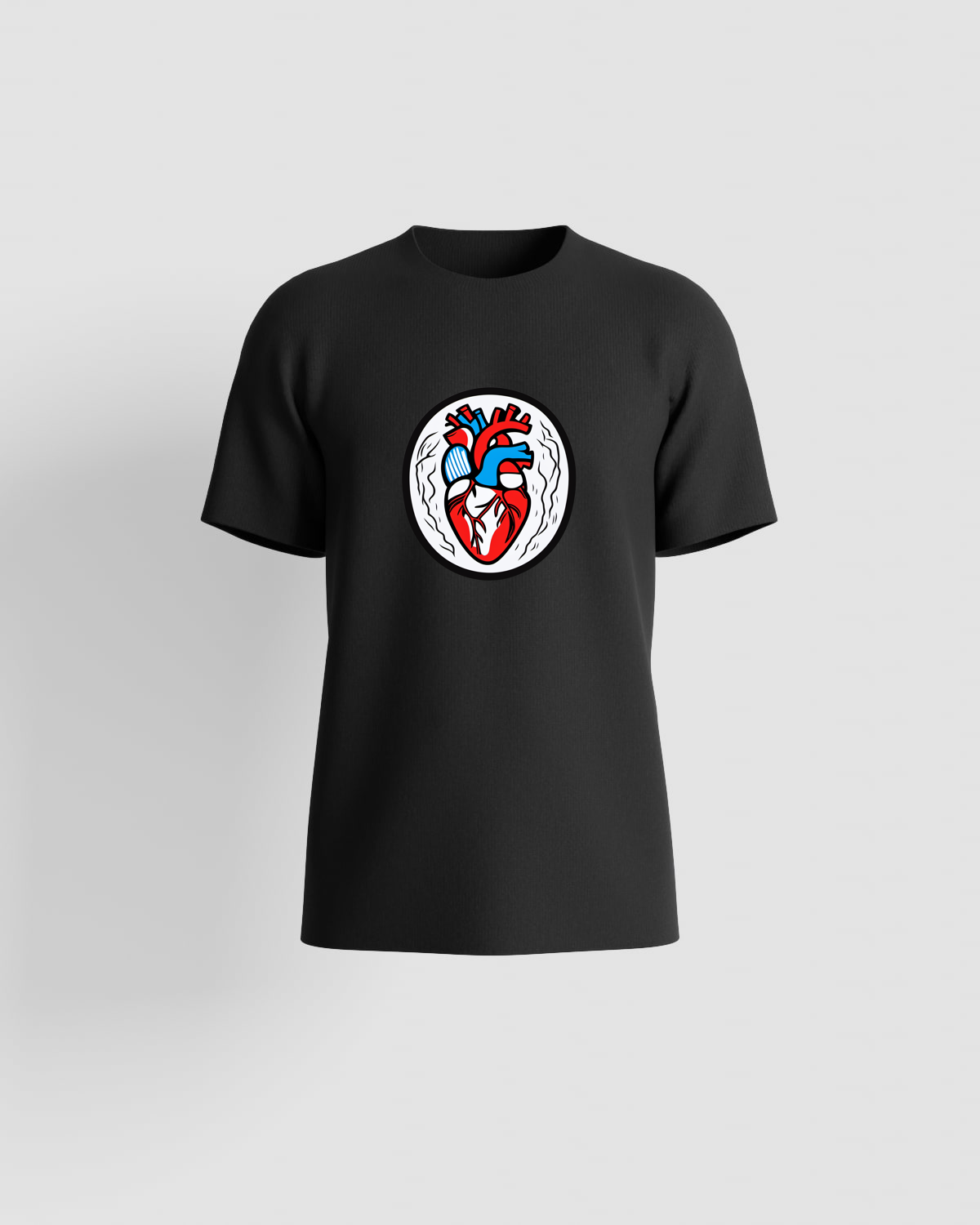 Black Eco‑Sustainable T-Shirt with Minimalist Design 59