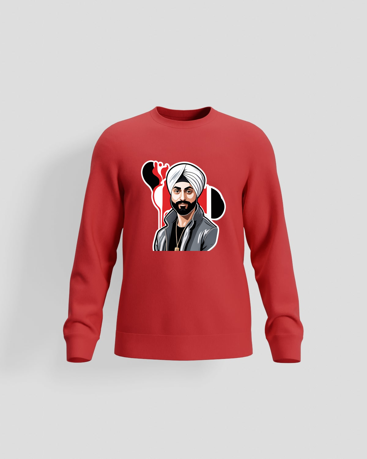 Red Organic Cotton Sweatshirt – Soft & Sustainable 59