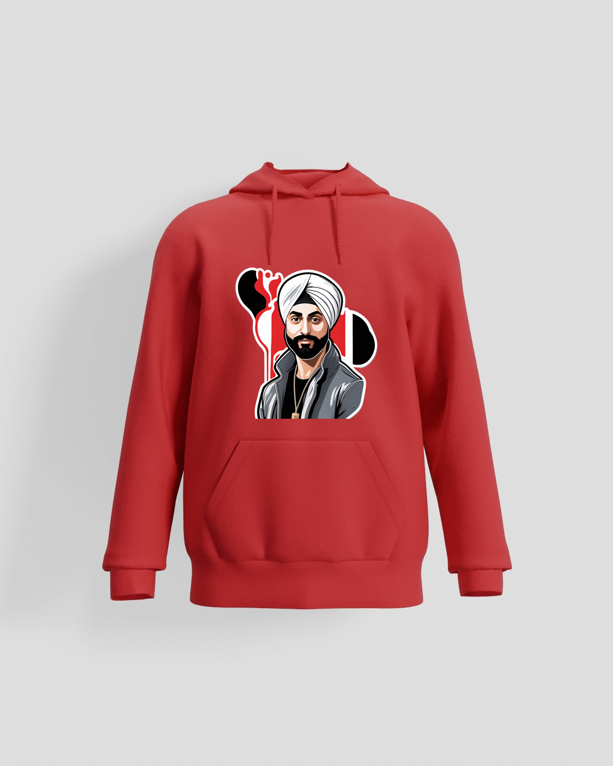 Red Premium Sweatshirt – Eco‑Sustainable Brushed Cotton 59