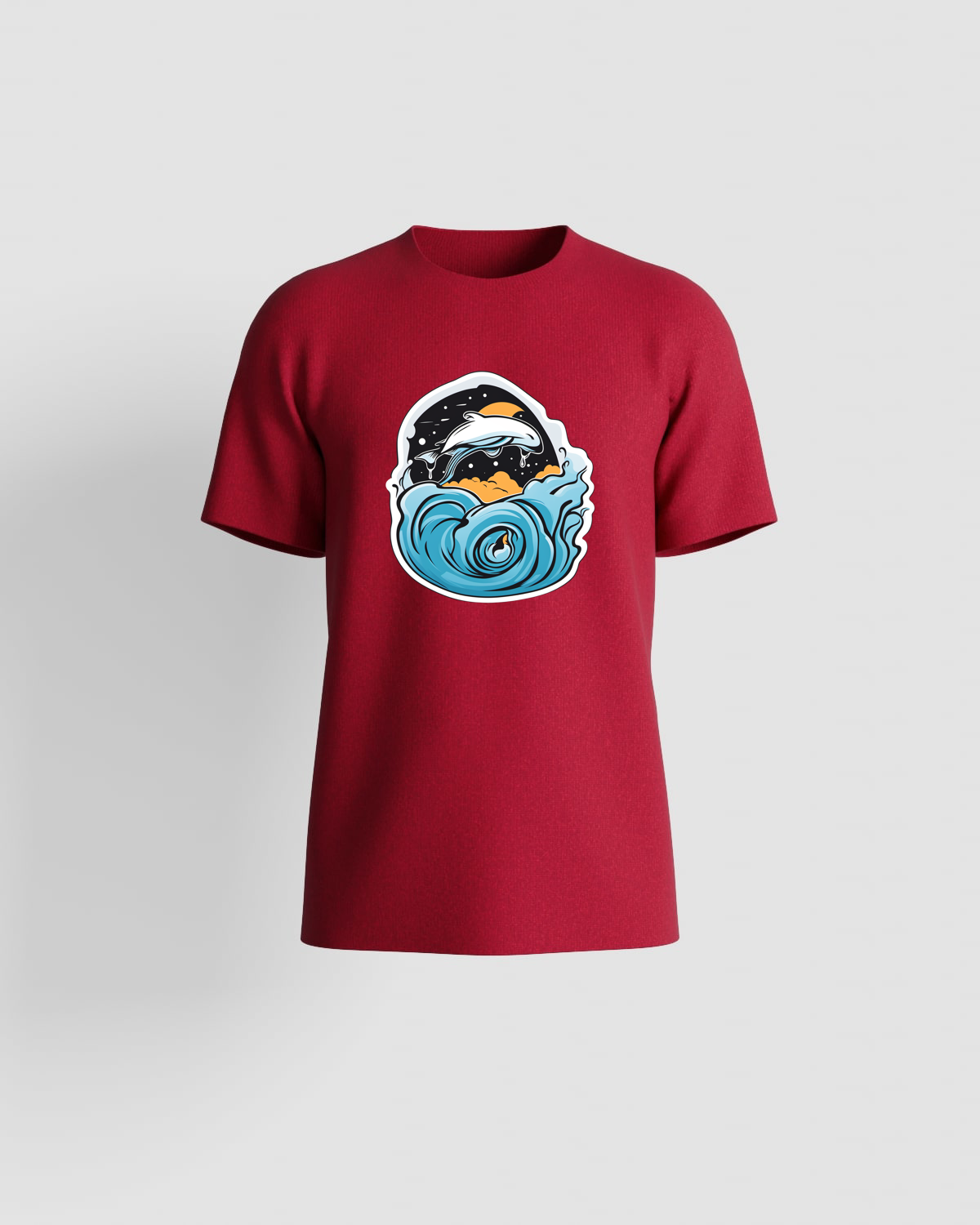 Red Eco‑Sustainable T-Shirt – Modern Fit, 100% Organic 59