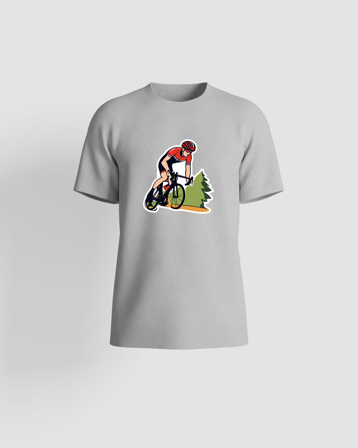 Unique Grey T-Shirt with Abstract Graphic 59
