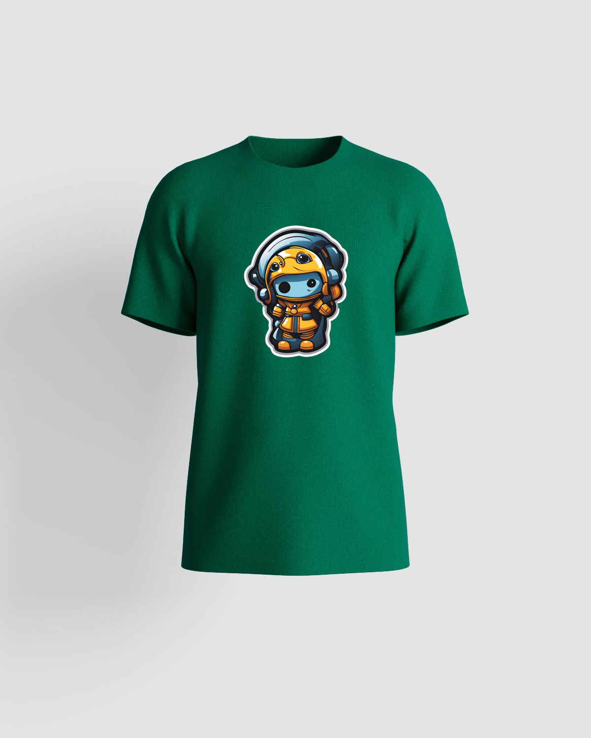 Green Eco‑Sustainable T-Shirt with Minimalist Print 59
