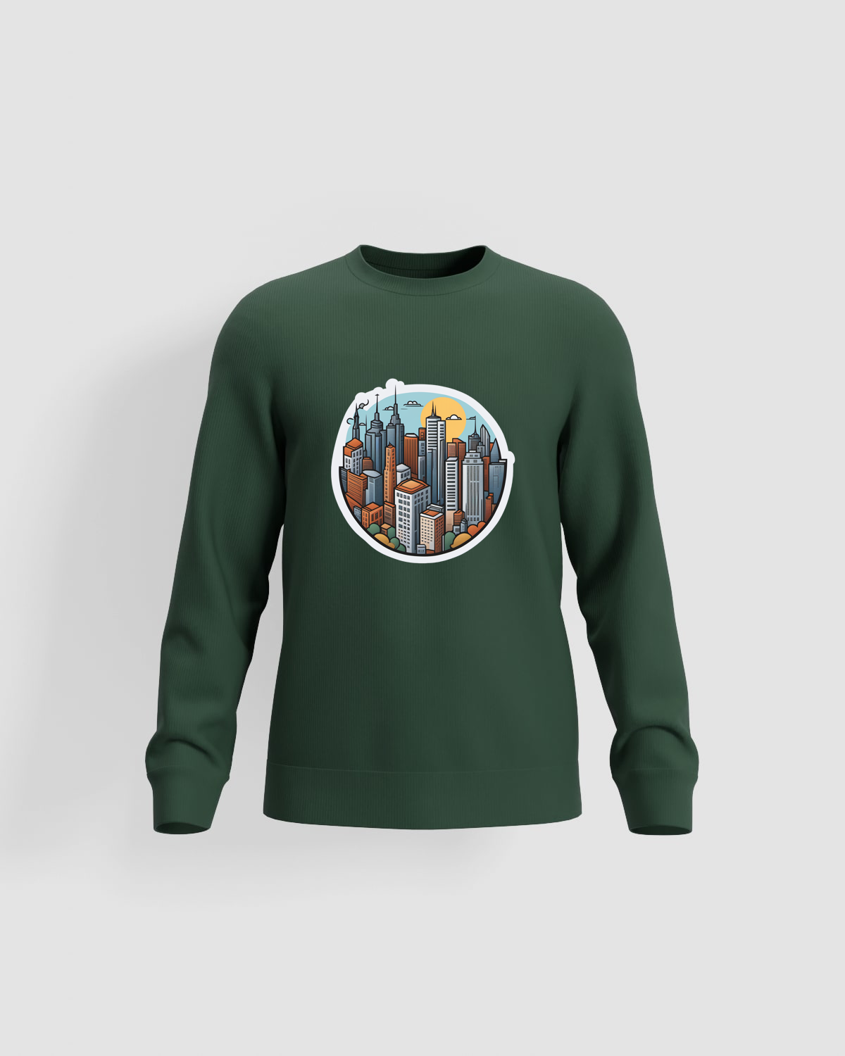 Green Unisex Sweatshirt – 100% Cotton Print‑Friendly 59