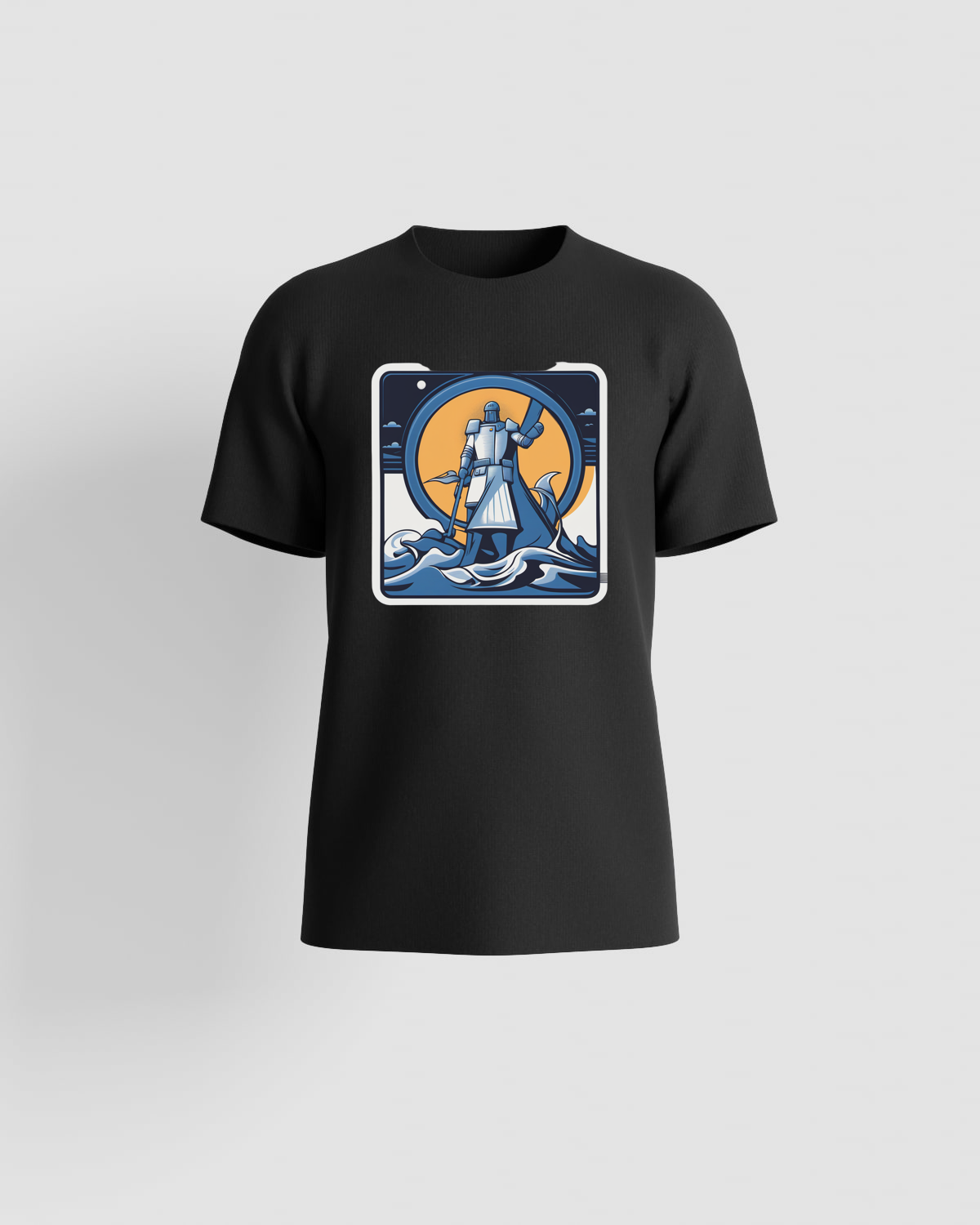Black Unisex Organic Cotton T-Shirt with Modern Fit 59