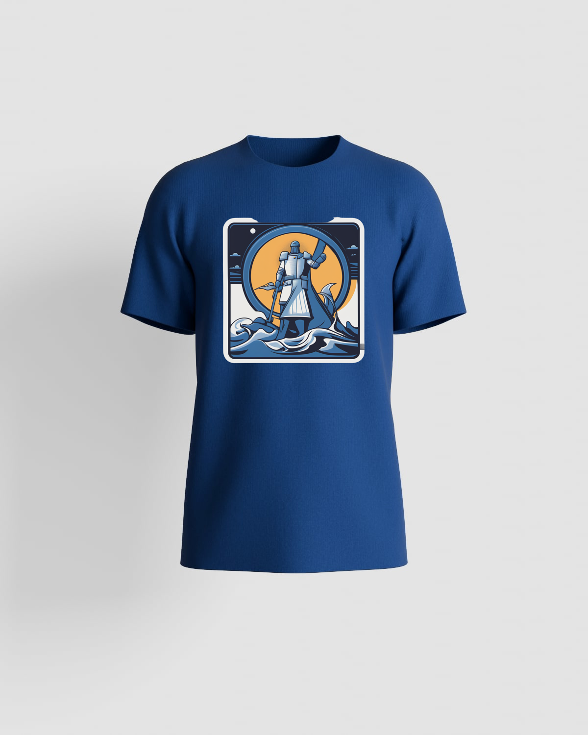 Blue Organic Cotton Unisex T‑Shirt – Modern Fit 59