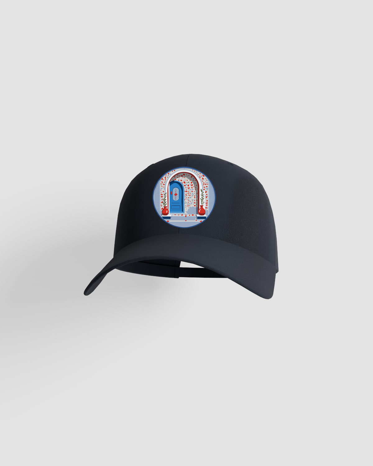 Navy 5-Panel Cotton Cap with Velcro Closure 59