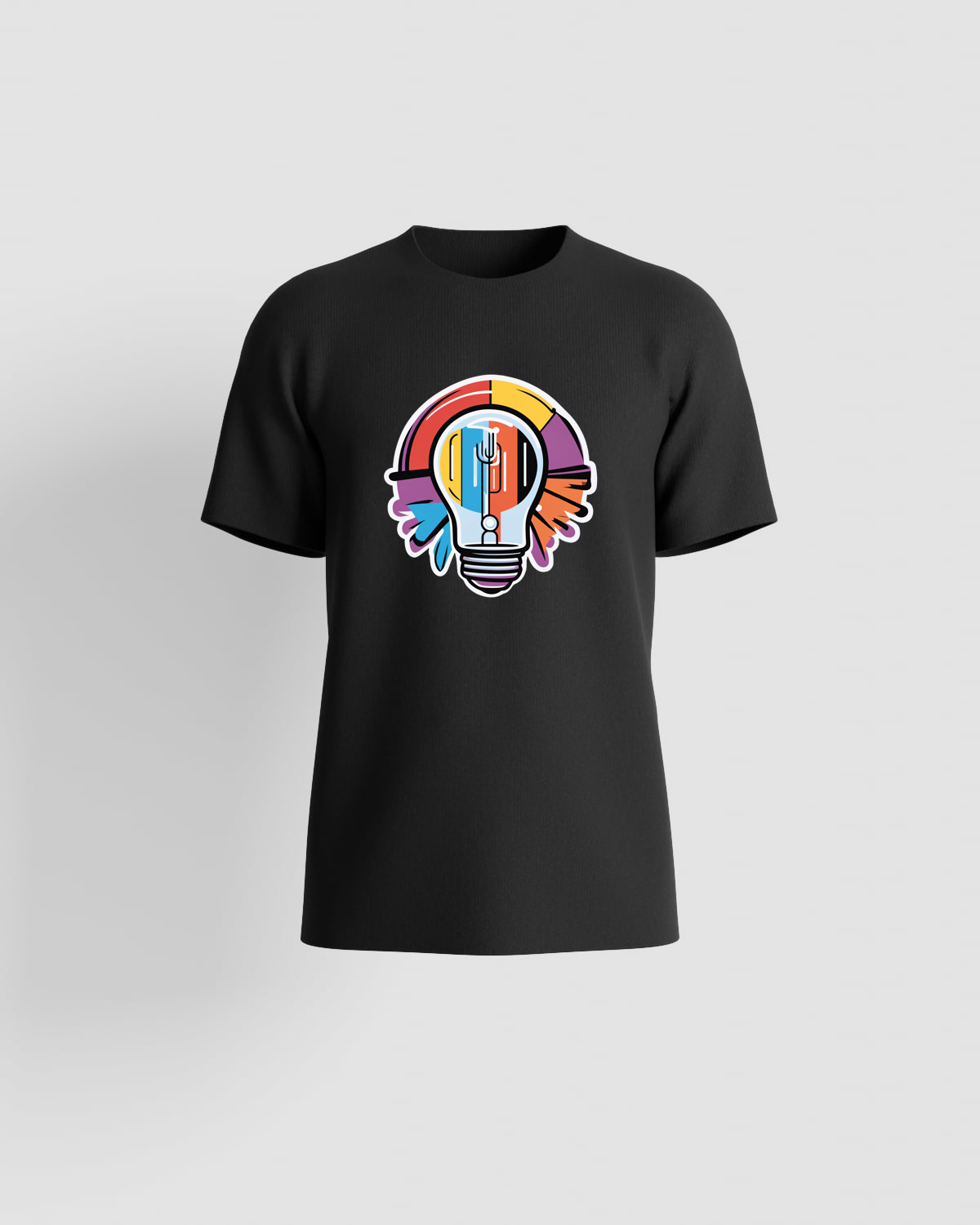 Black Organic Cotton Crew Neck T-Shirt 59