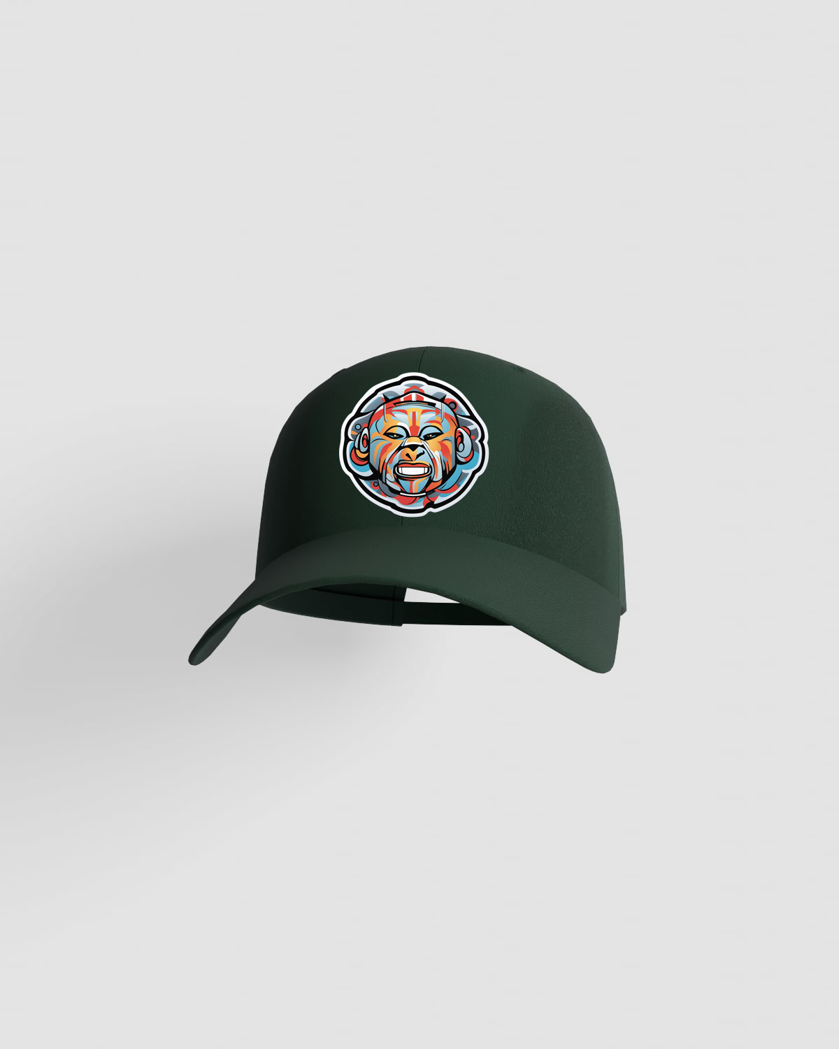 Green Cotton Cap with Velcro Closure 59