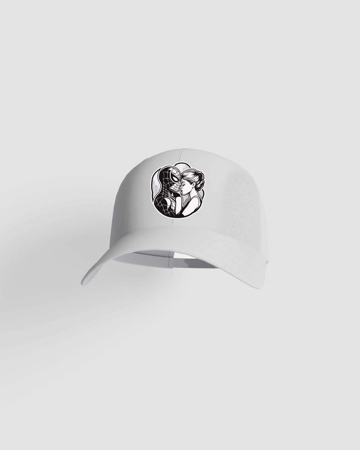 White Cap with Adjustable Velcro Closure 59