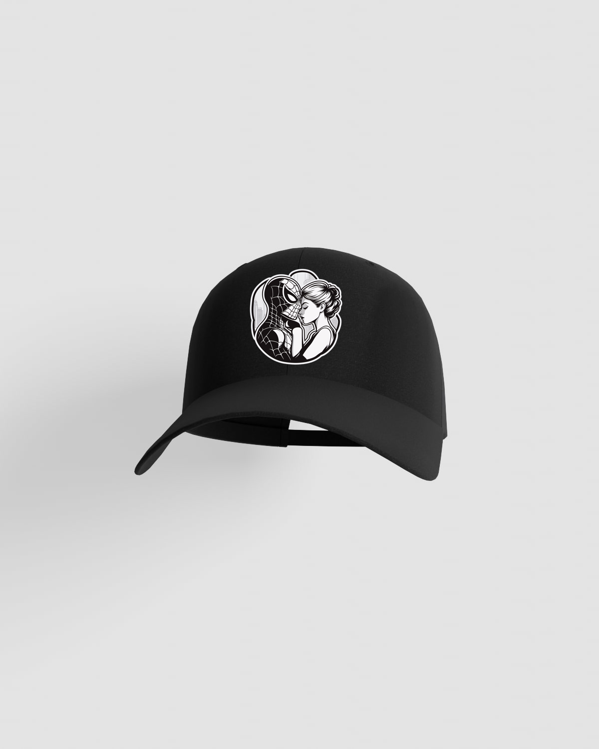Black Cotton Cap with Velcro Closure 59