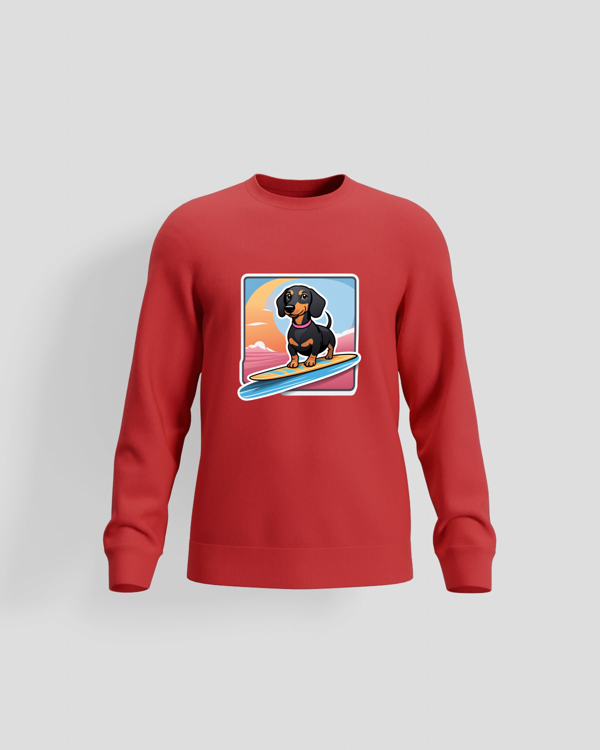 Red Premium Brushed Organic Sweatshirt 59