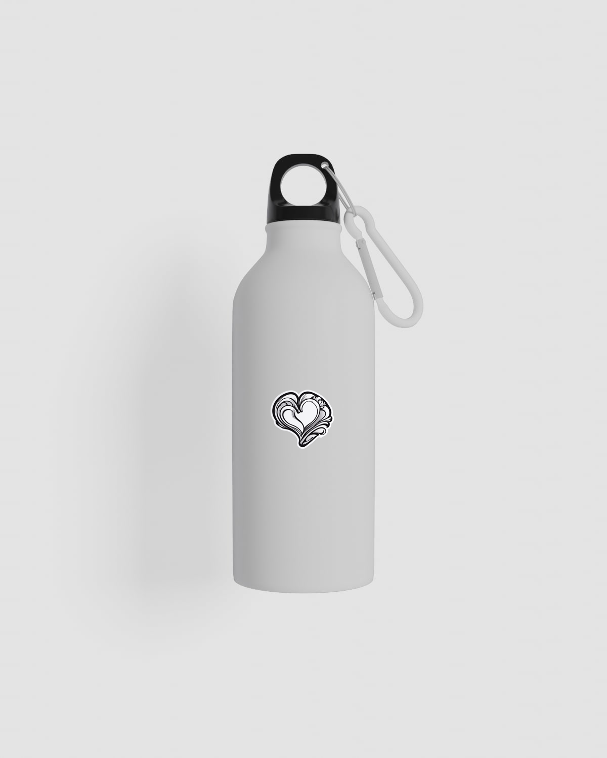Recycled Aluminum Water Bottle with Metal Carabiner 59