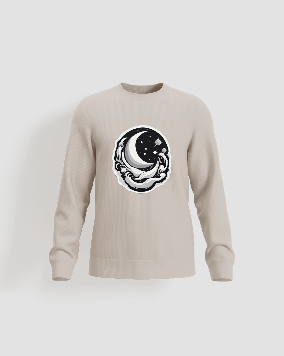 Cream Unisex Organic Cotton Sweatshirt – Soft & Sustainable Comfort 59