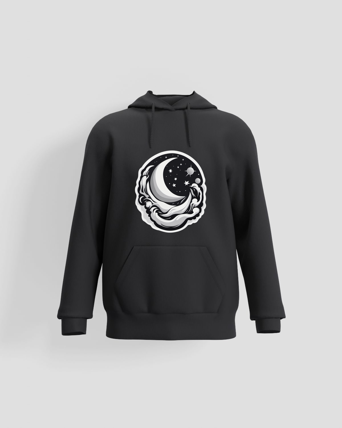 Black Soft Cotton Unisex Sweatshirt – Comfortable & Durable 59