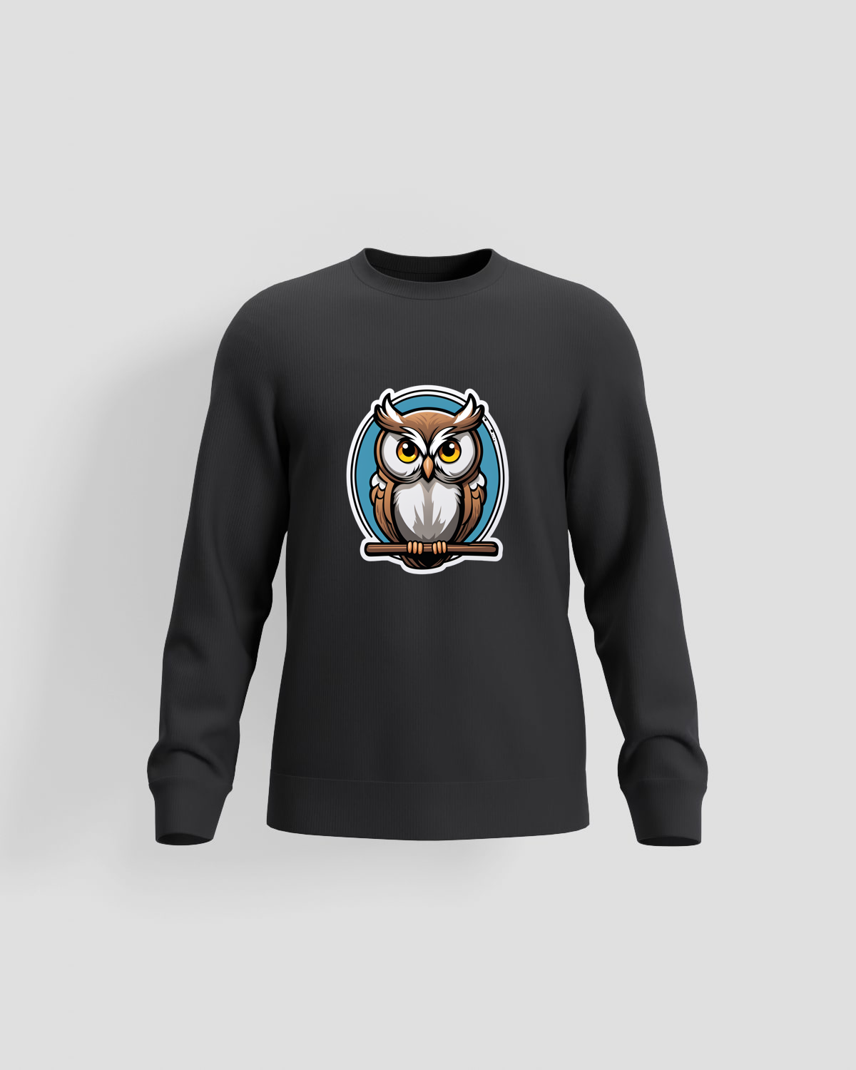Black Unisex Sweatshirt, 100% Cotton, Ideal for Custom Prints 59