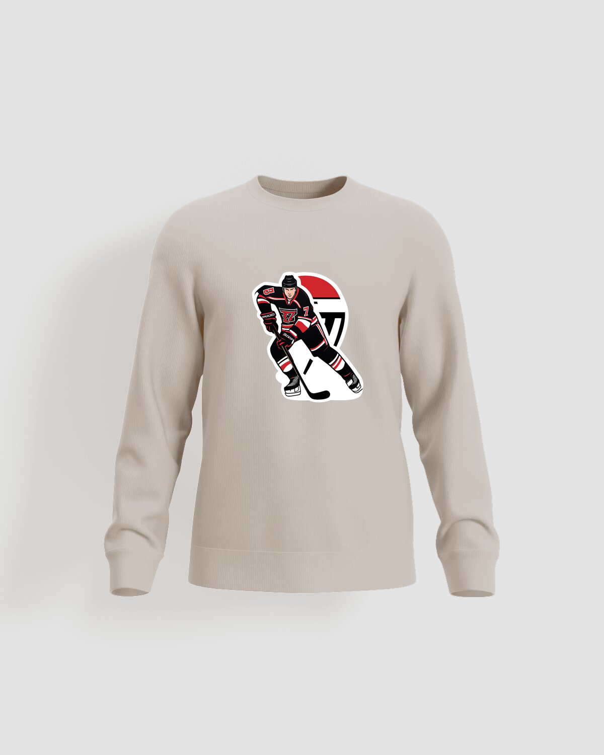 Cream Unisex Sweatshirt – Soft Organic Cotton Comfort