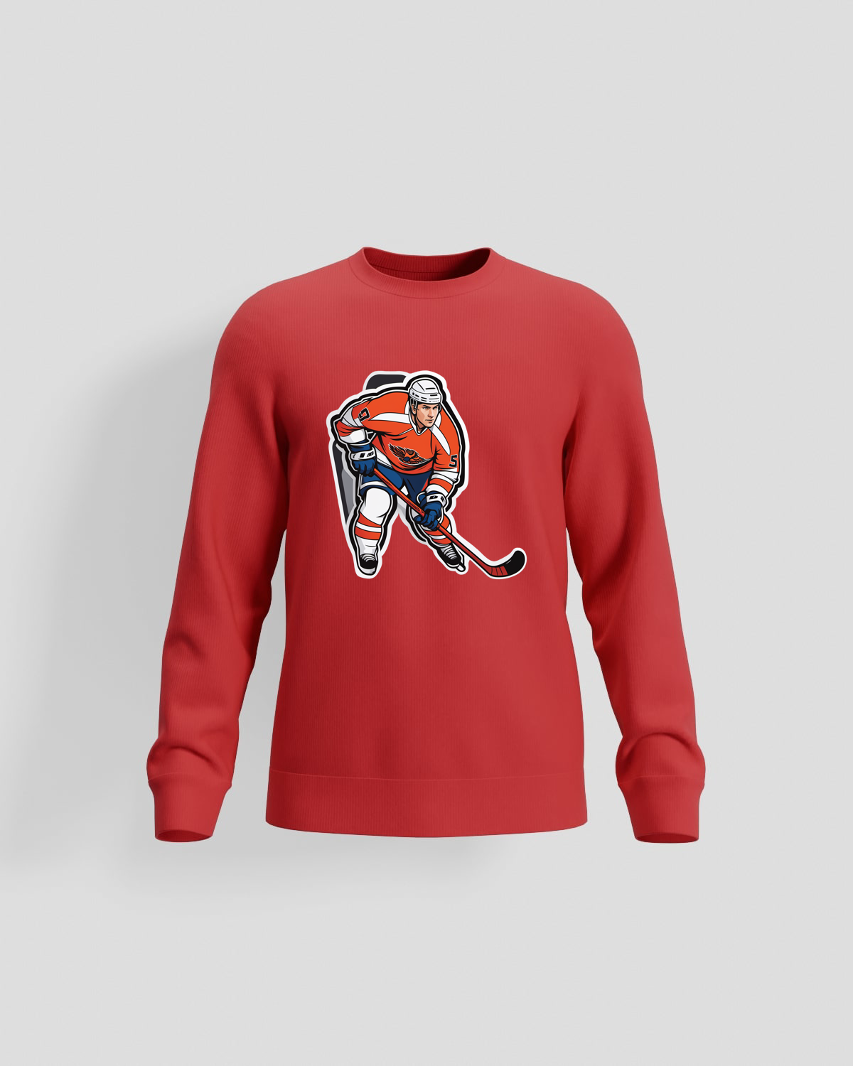 Red Organic Cotton Sweatshirt – Soft Comfort & Eco Style 59