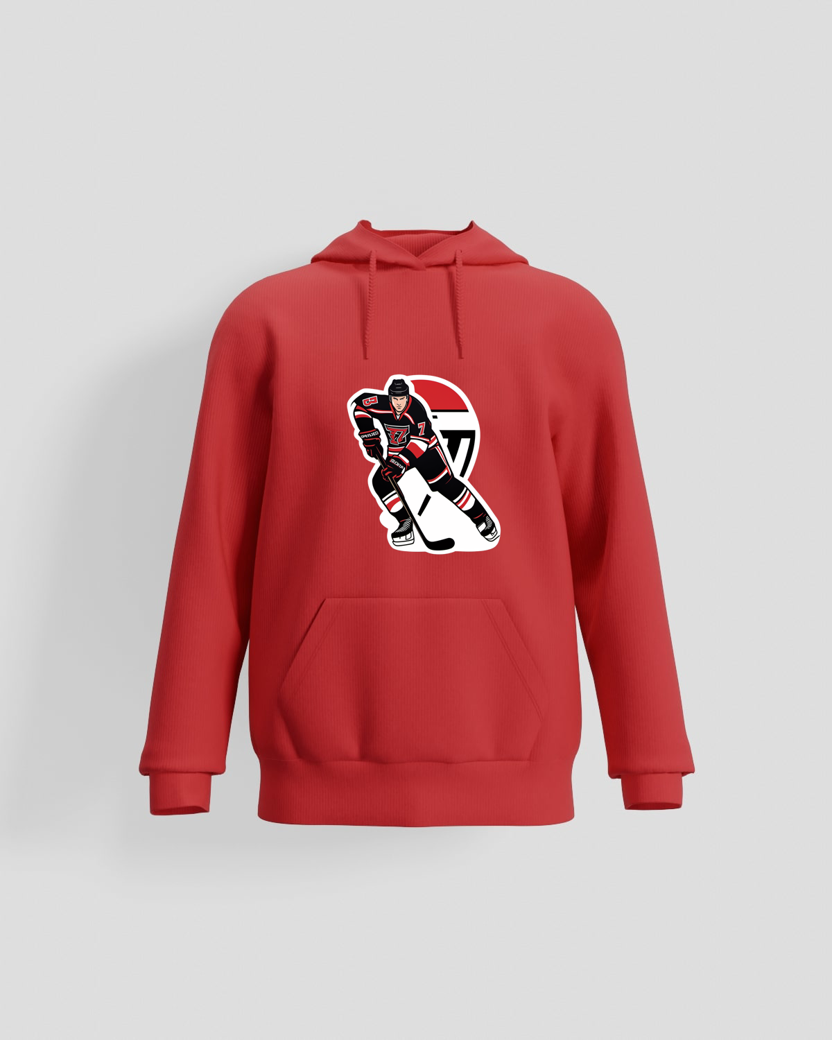 Red Brushed Organic Cotton Sweatshirt – Unisex Eco Comfort 59