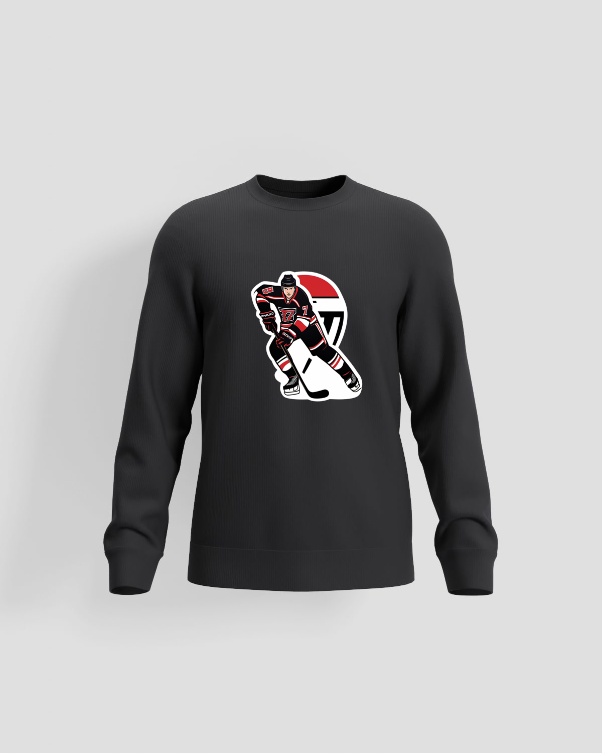 Black Brushed Unisex Sweatshirt – Soft Organic Cotton Comfort 59