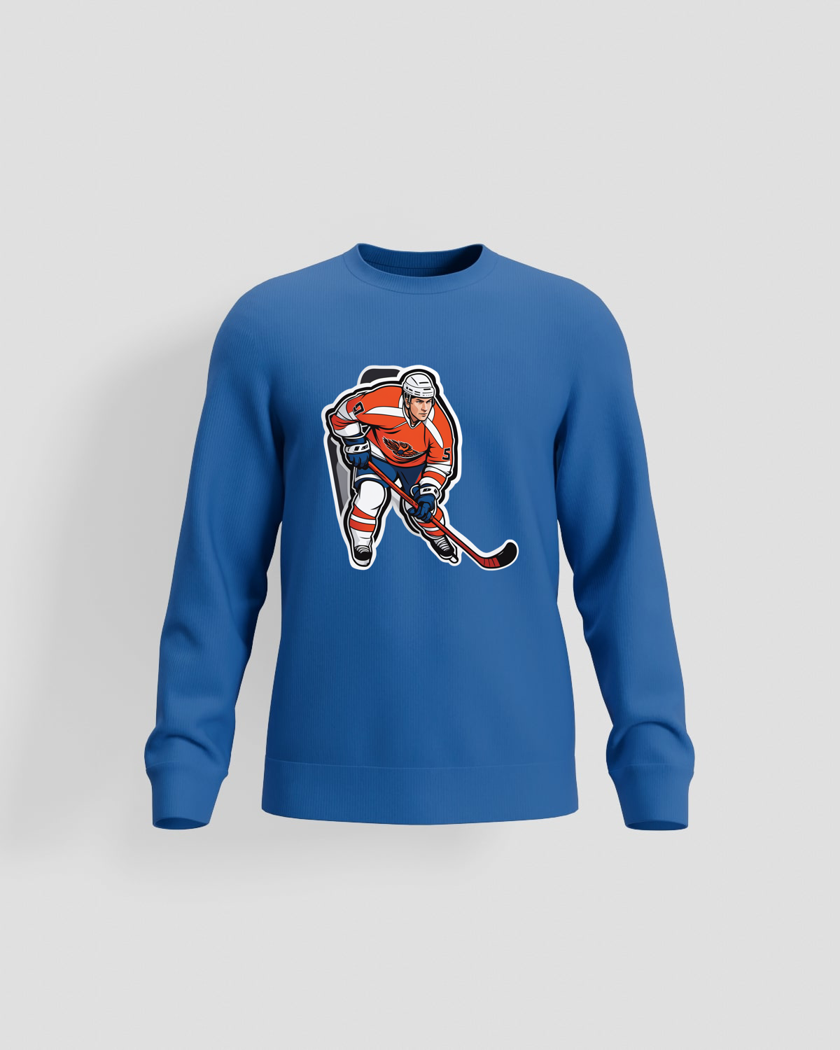 Blue Print‑Ready Unisex Sweatshirt – Soft Cotton Comfort 59
