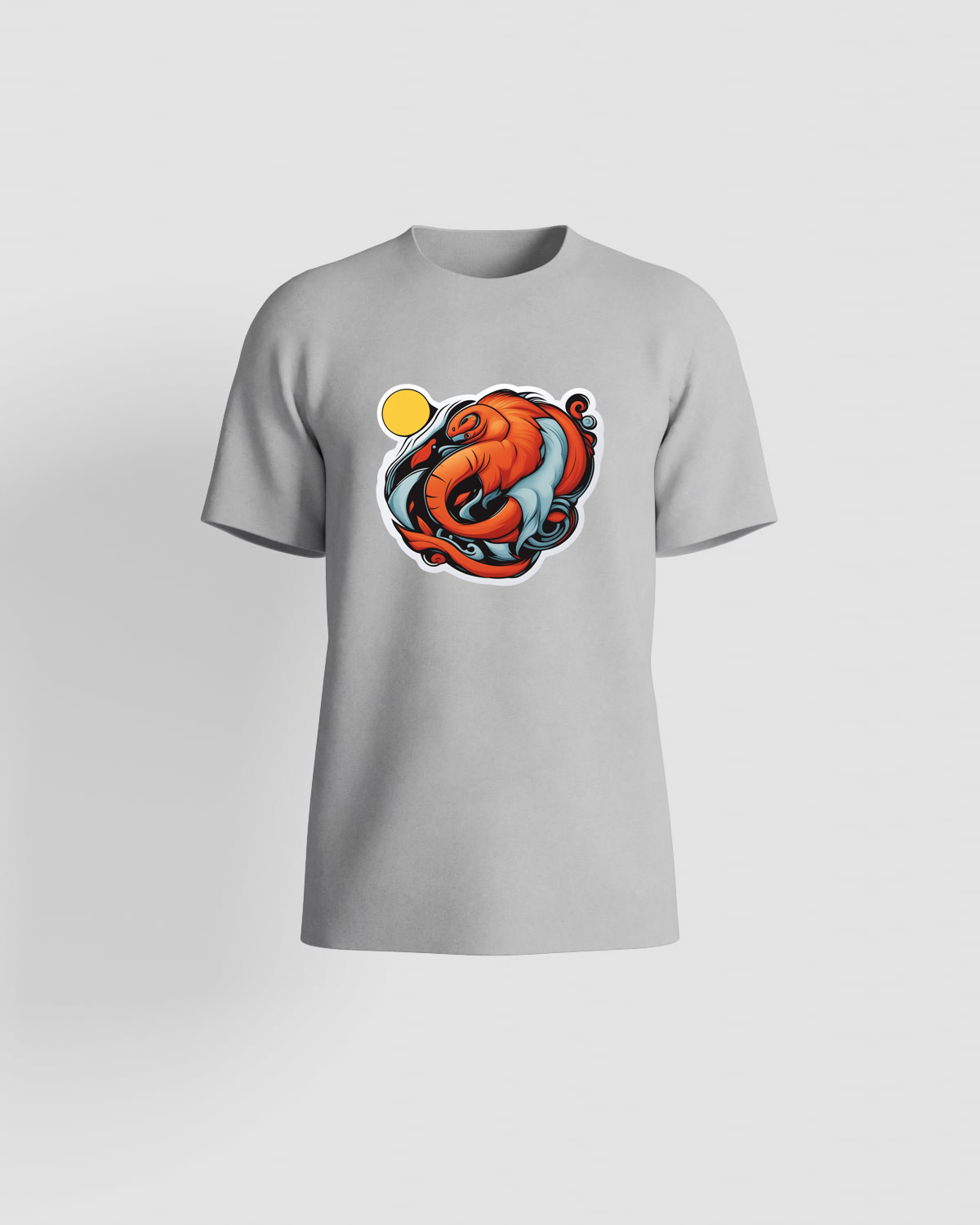 Eco-Friendly Grey T-Shirt with Bold Graphic 59