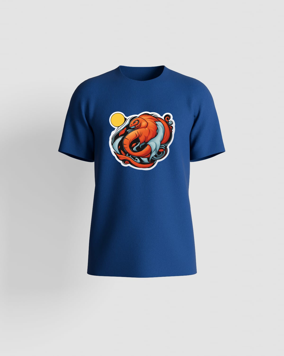 Blue Organic Cotton T‑Shirt – Modern Eco Fit 59