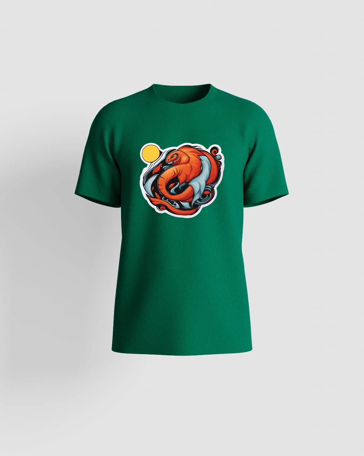 Green Organic Cotton T‑Shirt – Modern Genderless Fit 59