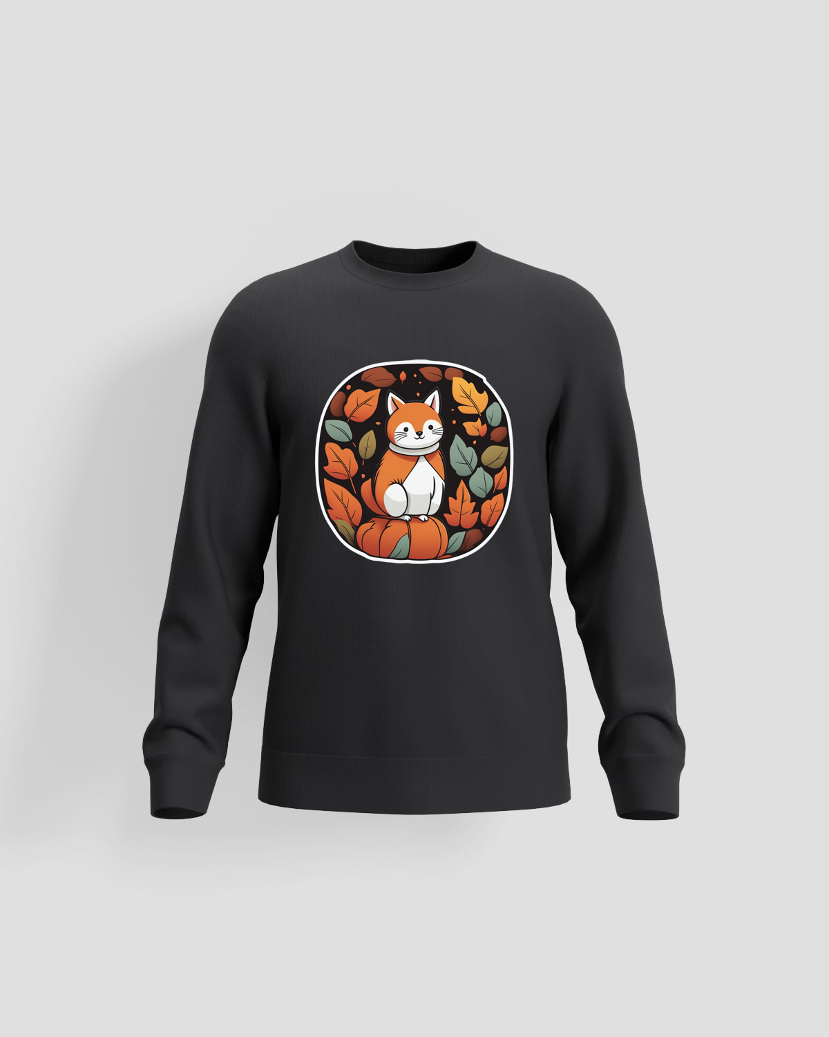 Black Unisex Cotton Sweatshirt – Ideal for Custom Prints 59