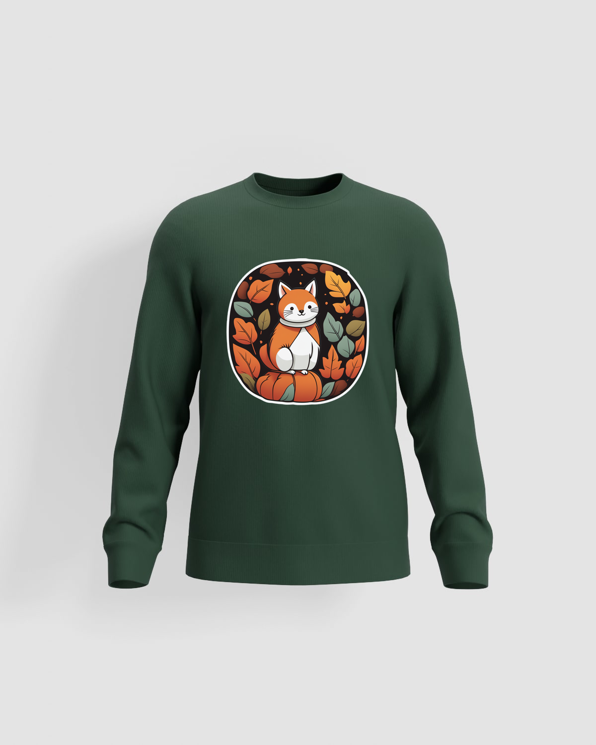 Green Organic Cotton Sweatshirt with Bold Eco Logo 59