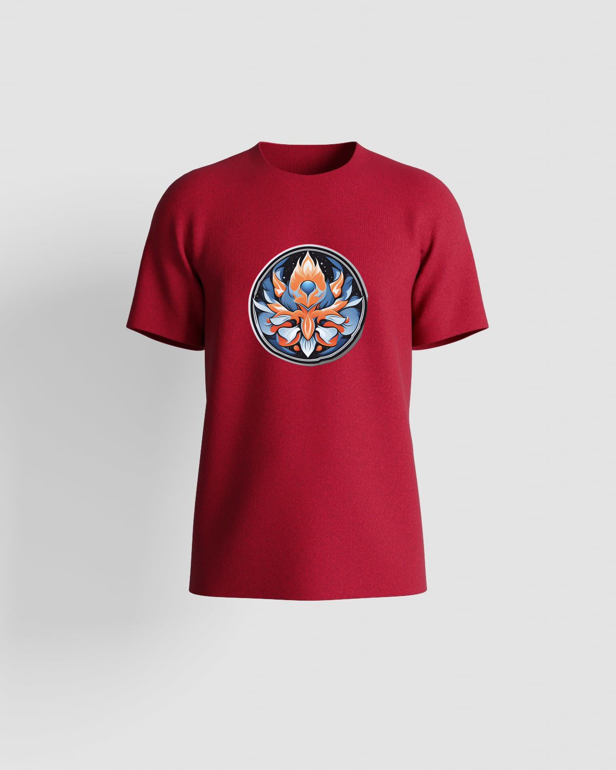 Red Organic Cotton T-Shirt Eco Sustainable Comfort 59