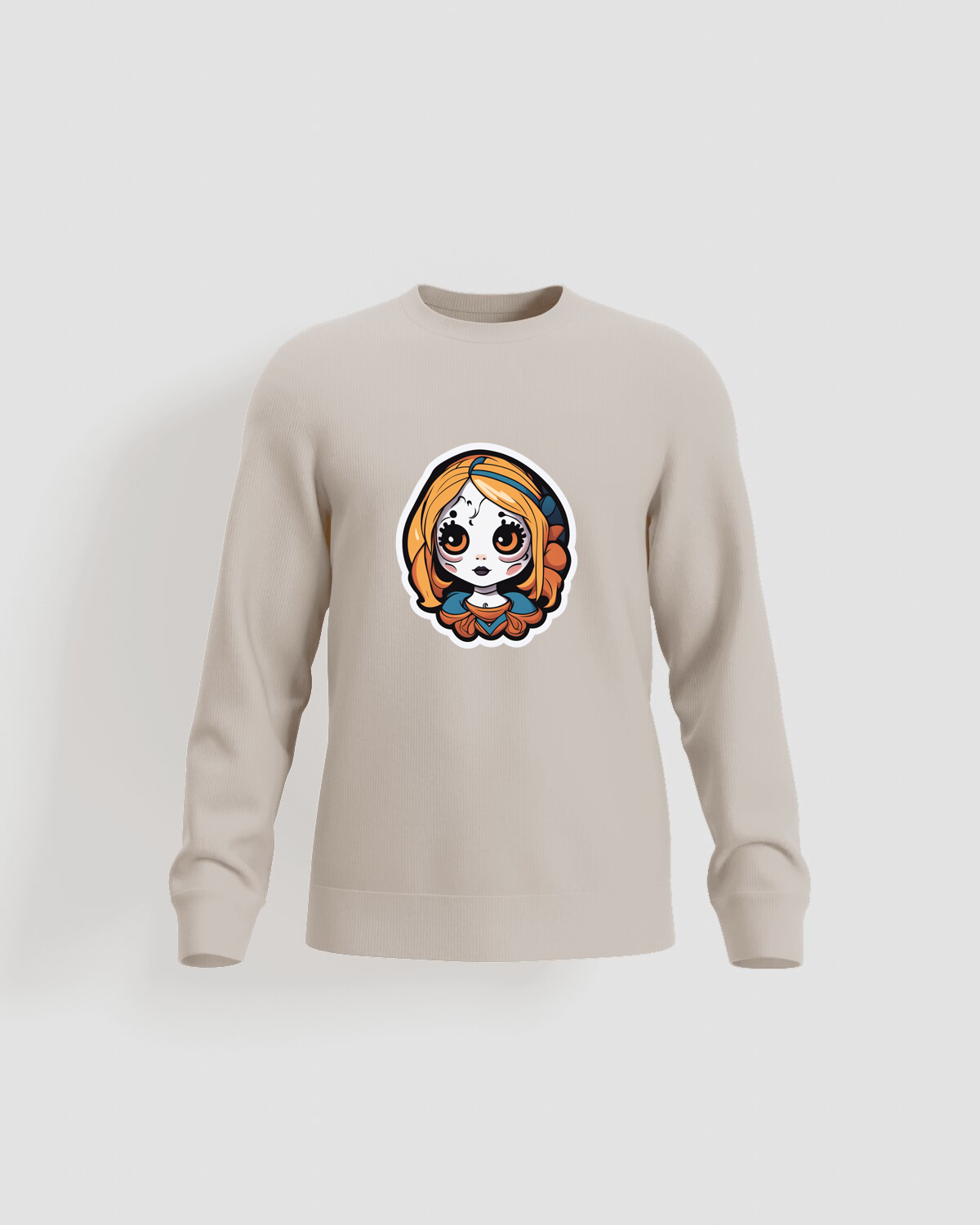 Cream Brushed Sweatshirt – Eco‑Friendly Organic Cotton Comfort 59